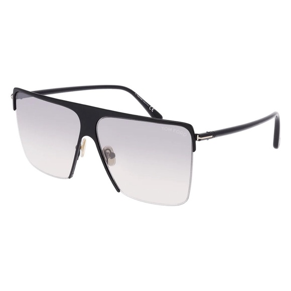 NWT Tom Ford Sofi Flat Top Sunglasses in Black - Picture 2 of 4